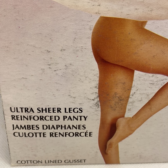 L’amour Ultra Sheer Pantyhose Nylons Wedgewood Blue 125-150 lbs Vintage - Picture 4 of 9